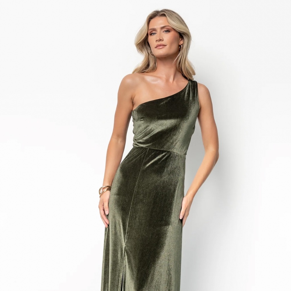 Baltic Born Bridesmaids Dress - Green Velvet